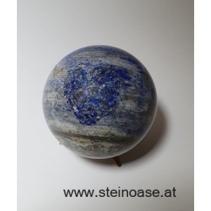 Lapis Lazuli Kugel mit 'Herz'  80mm